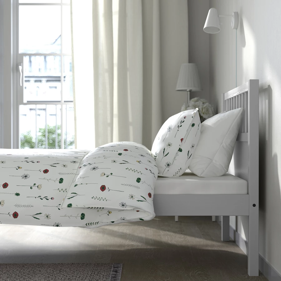 Каркас кровати - SMYGA IKEA/  смыга ИКЕА,  208х97 см, белый (изображение №6)