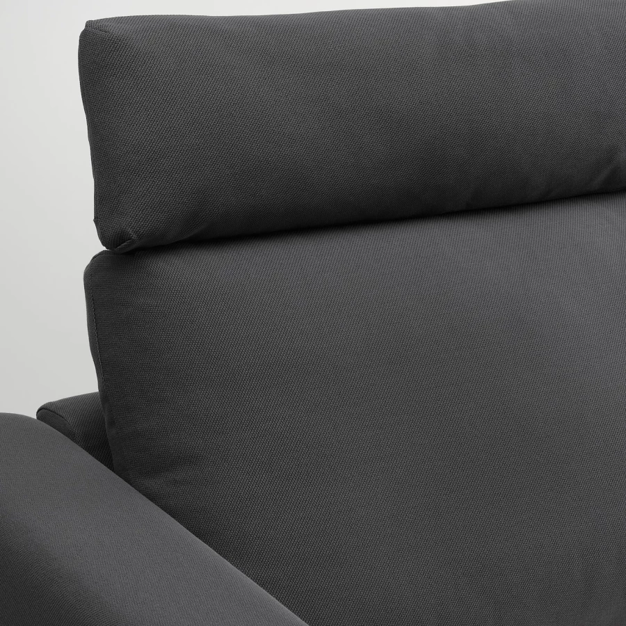 Подголовник для дивана - VIMLE IKEA /ВИМЛЕ ИКЕА, 70х20 см, серый (изображение №2)