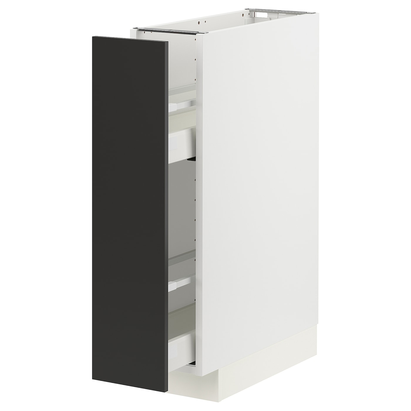 Напольный шкаф - METOD / MAXIMERA IKEA/ МЕТОД/ МАКСИМЕРА ИКЕА,  88х20 см, белый/черный