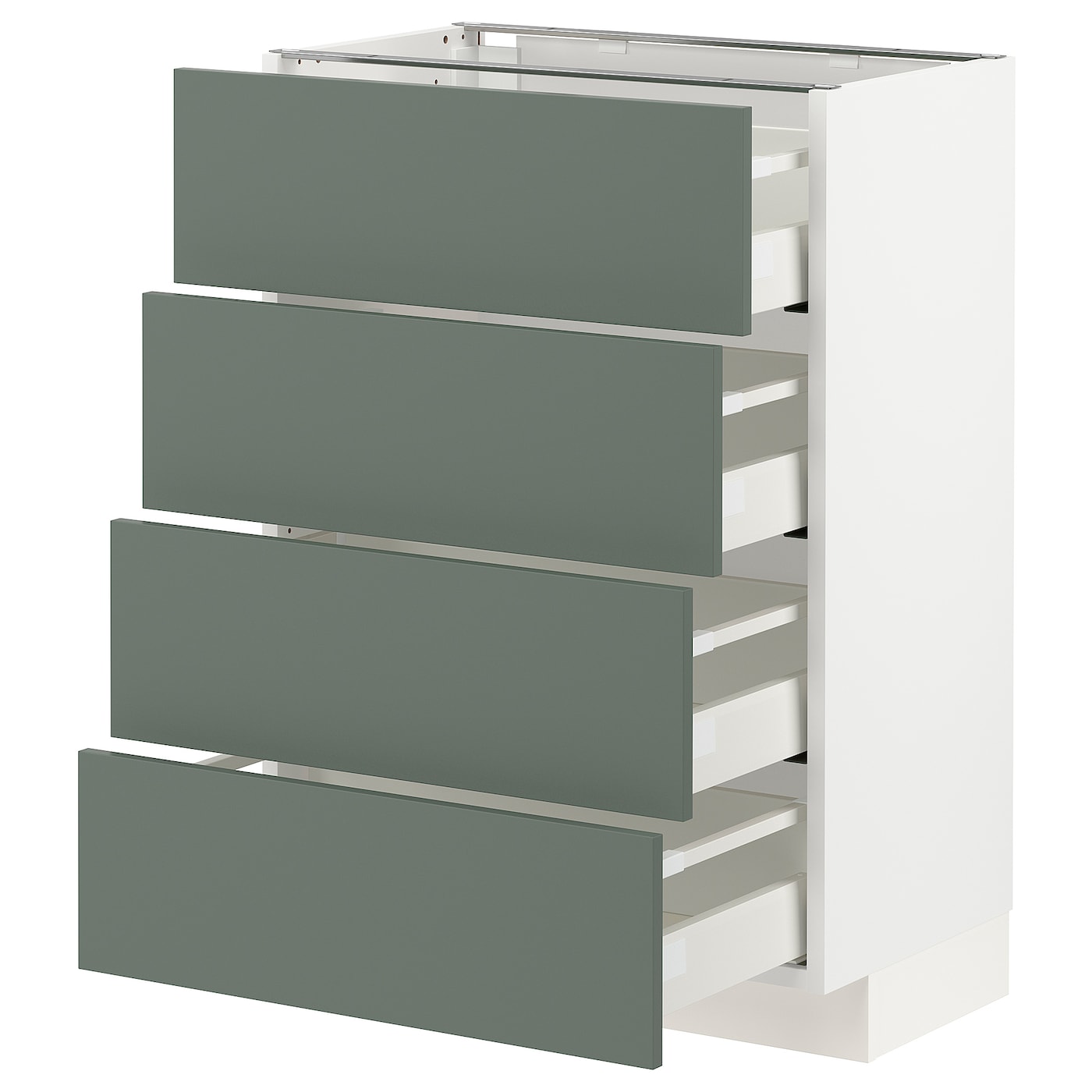 Напольный кухонный шкаф  - IKEA METOD MAXIMERA, 88x39,2x60см, белый/светло-серый, МЕТОД МАКСИМЕРА ИКЕА