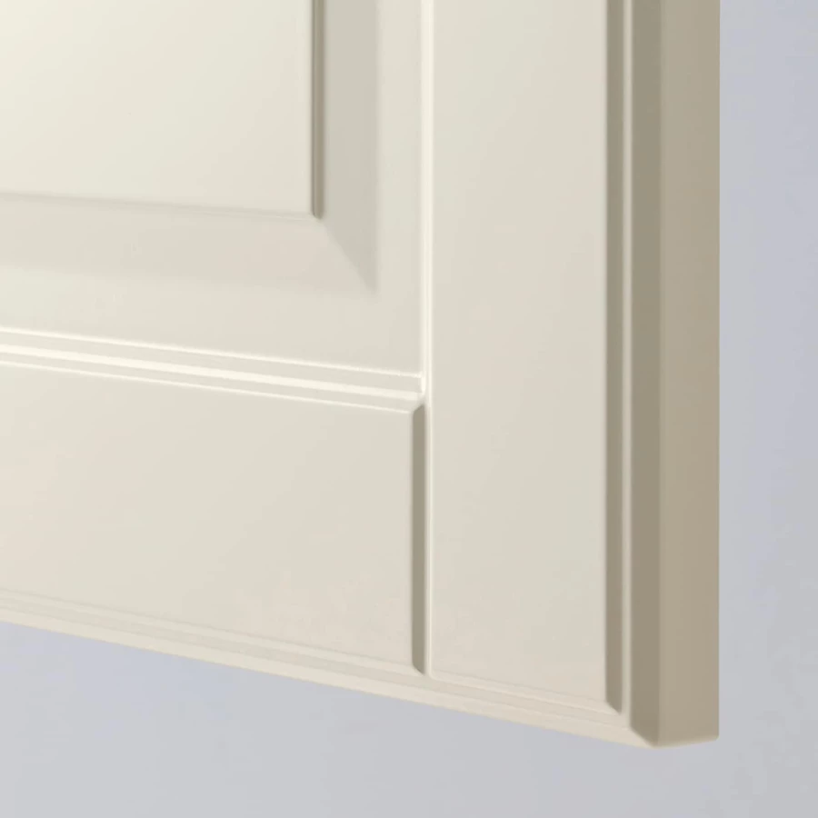 Угловой шкаф-тумба с полкой - IKEA METOD/МЕТОД ИКЕА, 128х68 см, белый/кремовый (изображение №2)