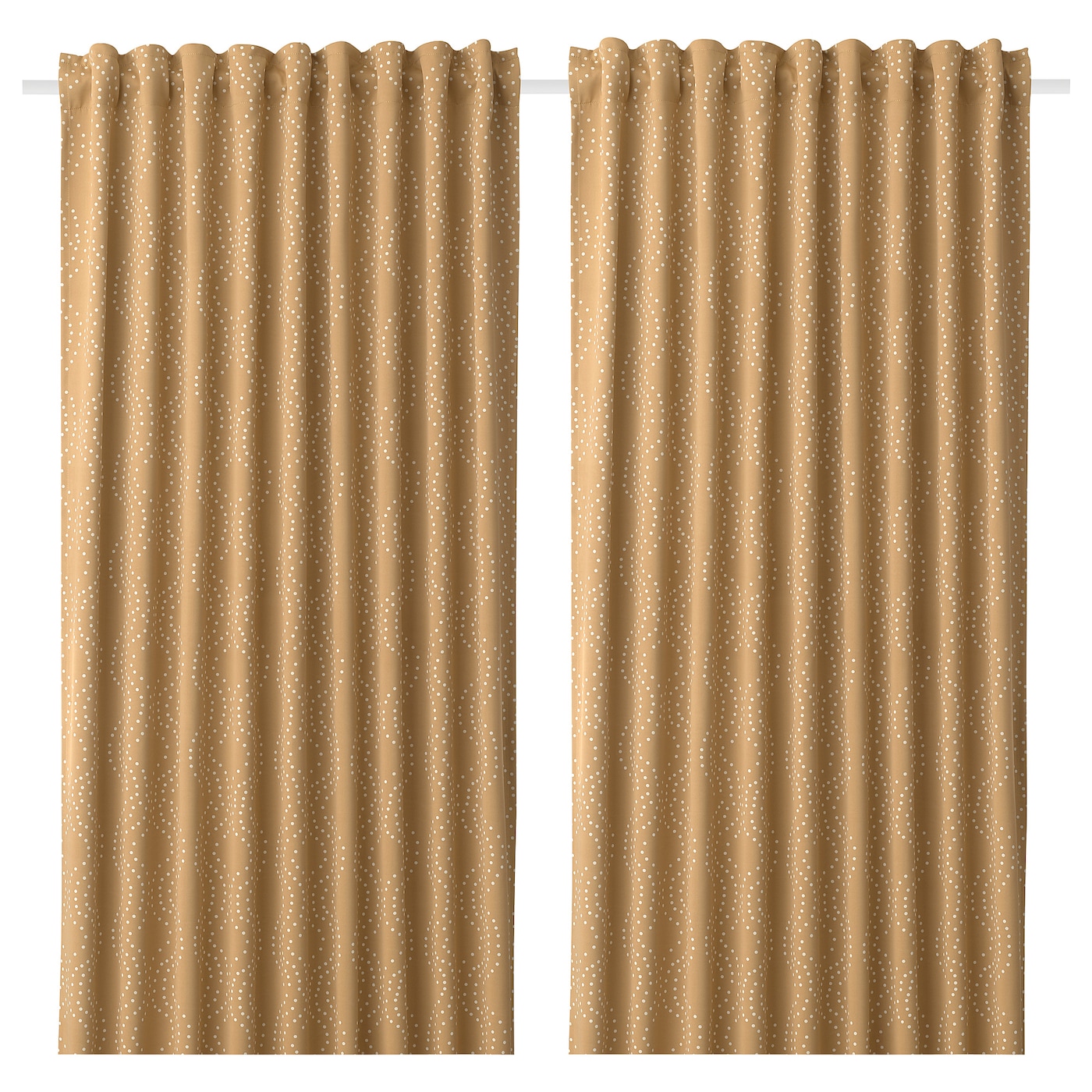 Затемняющая штора, 2 шт. - IKEA PRAKTRÖLLIKA/PRAKTROLLIKA, 300х145 см, бежевый, ПРАКТРОЛЛИКА ИКЕА
