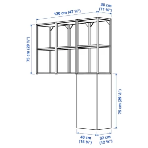 Второе фото. Комбинация - IKEA ENHET/ЭНХЕТ ИКЕА, 150х32х120 см, белый