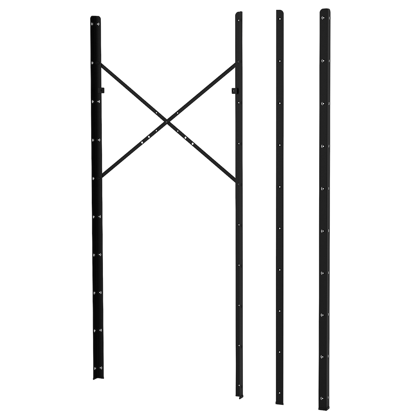 Столбик - IKEA BROR, 110x4см, черный, БРУР ИКЕА