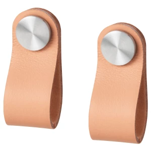 Ручка-капля - IKEA ÖSTERNÄS/OSTERNAS, 6.5 см, кожа, ОСТЕРНЭС ИКЕА