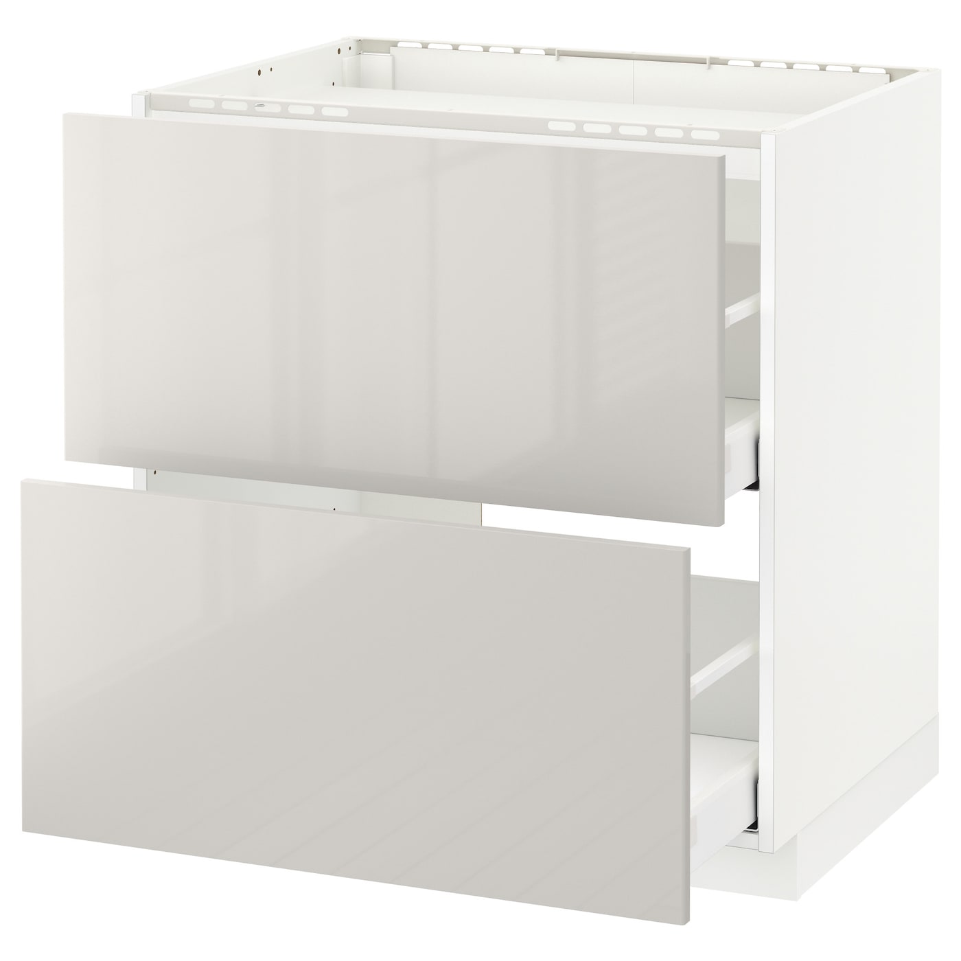 Напольный шкаф  - IKEA METOD MAXIMERA, 88x61,8x80см, белый/светло-серый, МЕТОД МАКСИМЕРА ИКЕА