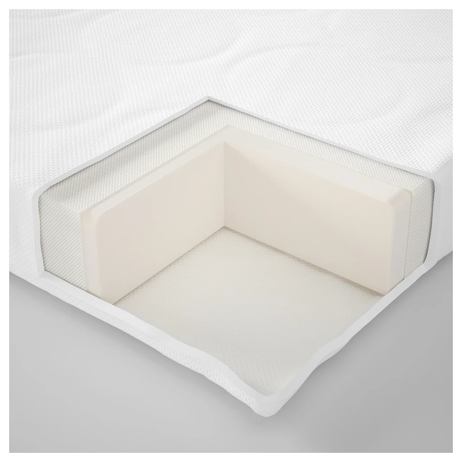 Матрас для детской кроватки - SKÖNAST IKEA/ СКОНАСТ ИКЕА, 60х120 см, белый (изображение №5)