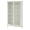 Шкаф со стеклянными дверцами  - REGISSÖR IKEA/ РЕЖИССЕР/РЕЖИСЁР ИКЕА, 118x203х38 см, белый/прозрачный