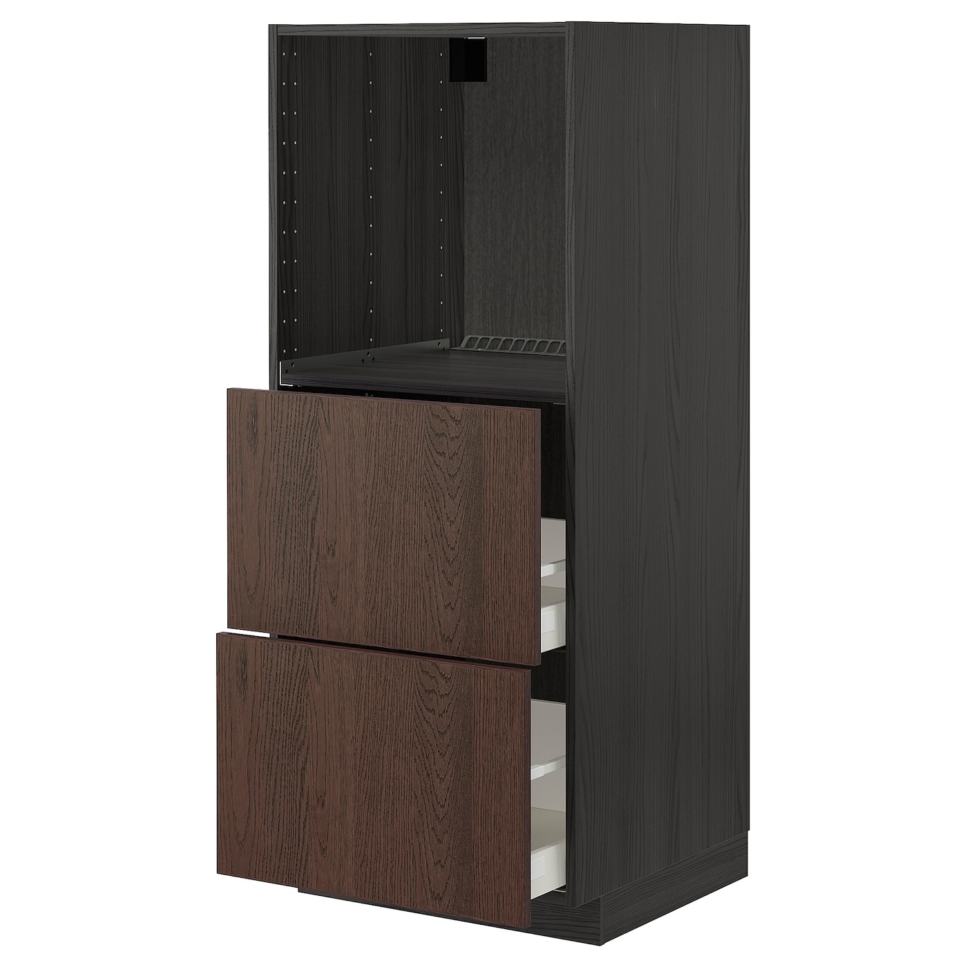 Напольный шкаф - IKEA METOD MAXIMERA, 148x62x60см, коричневый/черный, МЕТОД МАКСИМЕРА ИКЕА