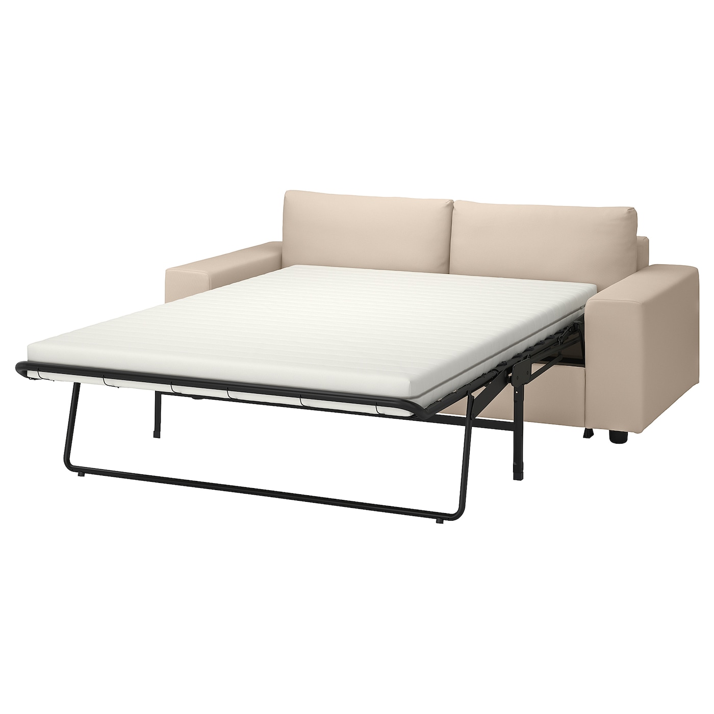 2-местный диван с широкими подлокотниками/Халларп средний серый - IKEA VIMLE, 98x204см, бежевый, ВИМЛЕ ИКЕА