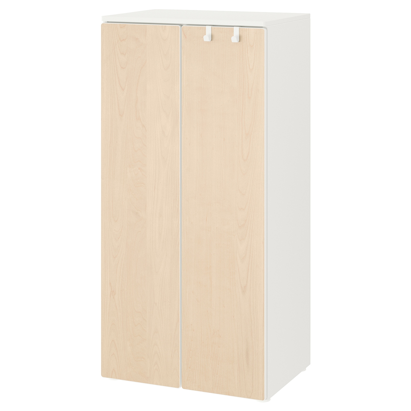 Шкаф детский - IKEA PLATSA/SMÅSTAD/SMASTAD, 60x40x123 см, белый/светло-коричневый, ИКЕА