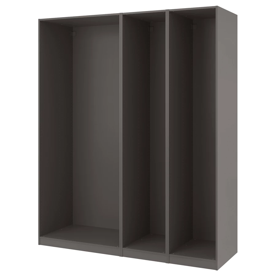 Каркас гардероба - IKEA PAX, 200x58x236 см, темно-серый ПАКС ИКЕА (изображение №1)