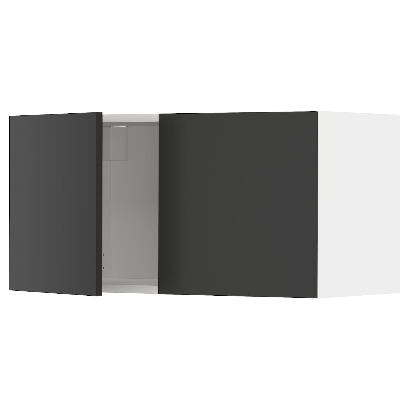 Навесной шкаф - METOD  IKEA/  МЕТОД ИКЕА, 40х80 см, белый/черный