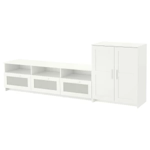 Тумба под ТВ - IKEA BRIMNES, 258х41х95 см, белый, БРИМНЭС/БРИМНЕС ИКЕА