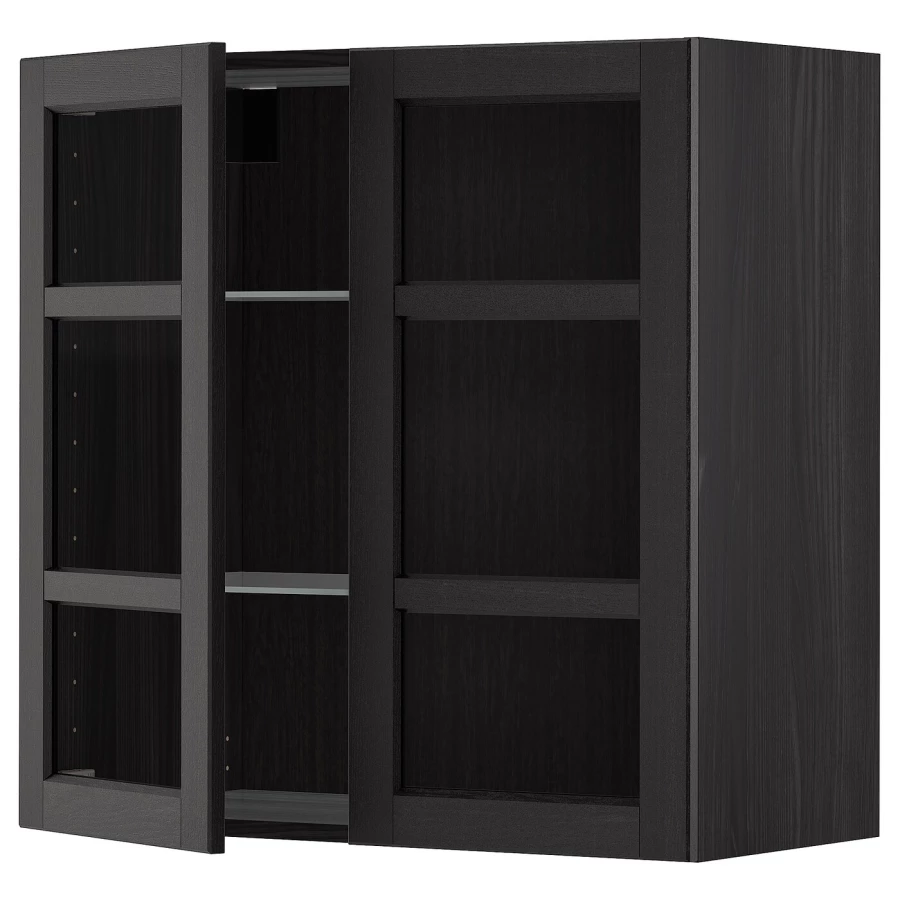 Шкаф - METOD  IKEA/  МЕТОД ИКЕА, 80х80 см, черный (изображение №1)