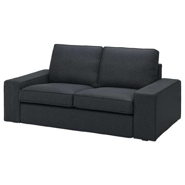 2-местный диван - IKEA KIVIK/КИВИК ИКЕА, 83х95х190 см, черный