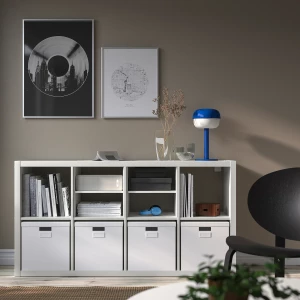 Книжный шкаф - IKEA KALLAX, 147х39х77 см, белый, КАЛЛАКС ИКЕА
