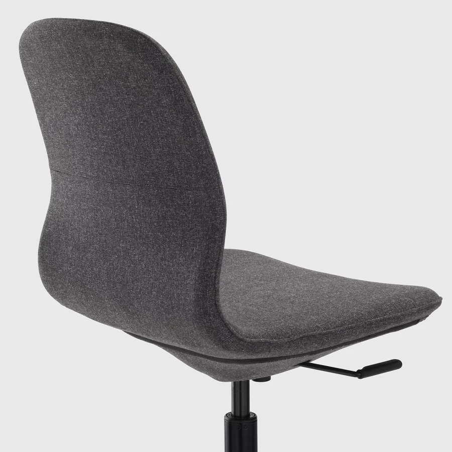 Офисный стул - IKEA LÅNGFJÄLL/LANGFJALL, 68x68x92см, черный, ЛОНГФЬЕЛЛЬ ИКЕА (изображение №4)