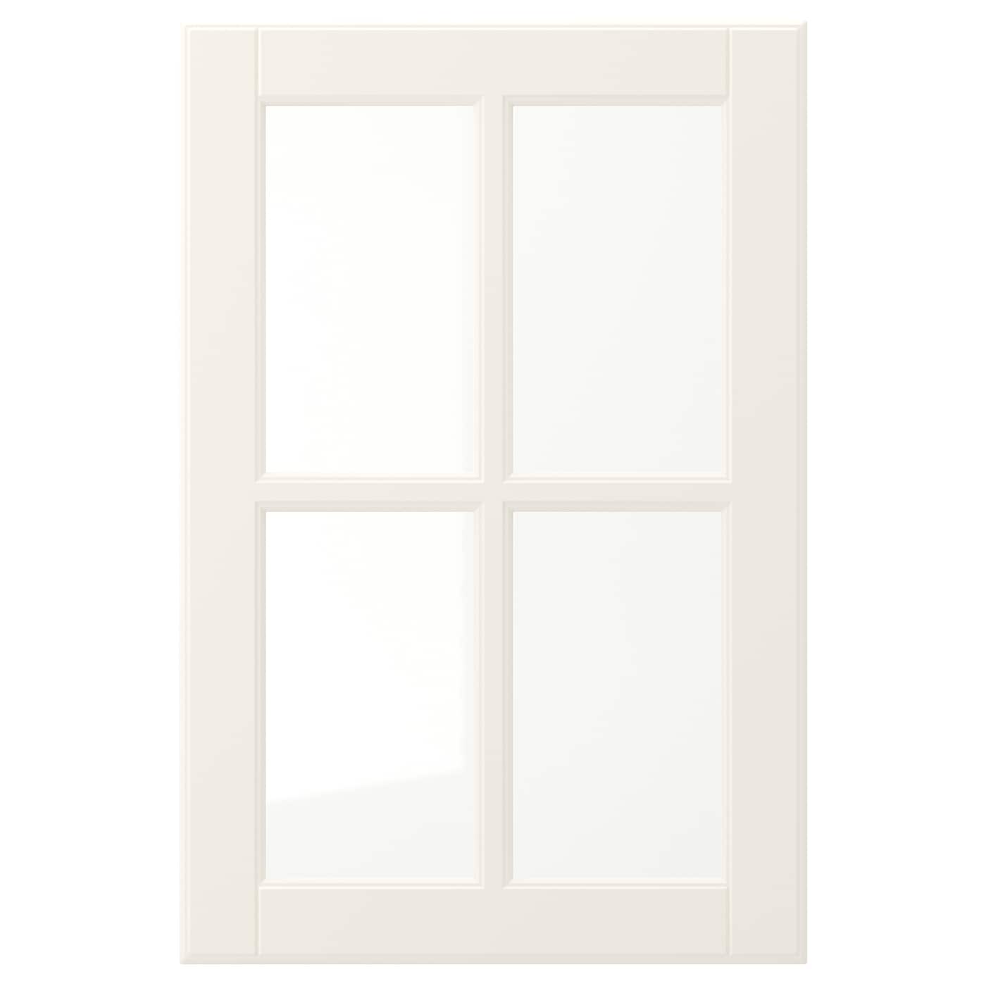 Дверца со стеклом - IKEA BODBYN, 60х40 см, кремовый, БУДБИН ИКЕА