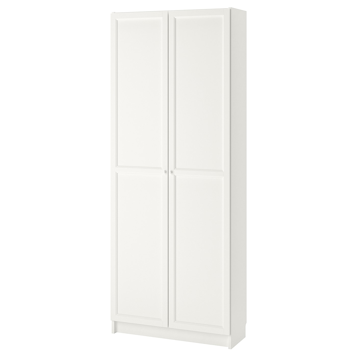 Книжный шкаф с дверцей - BILLY/OXBERG IKEA/ БИЛЛИ/ОКСБЕРГ ИКЕА, 42х80х202 см, белый