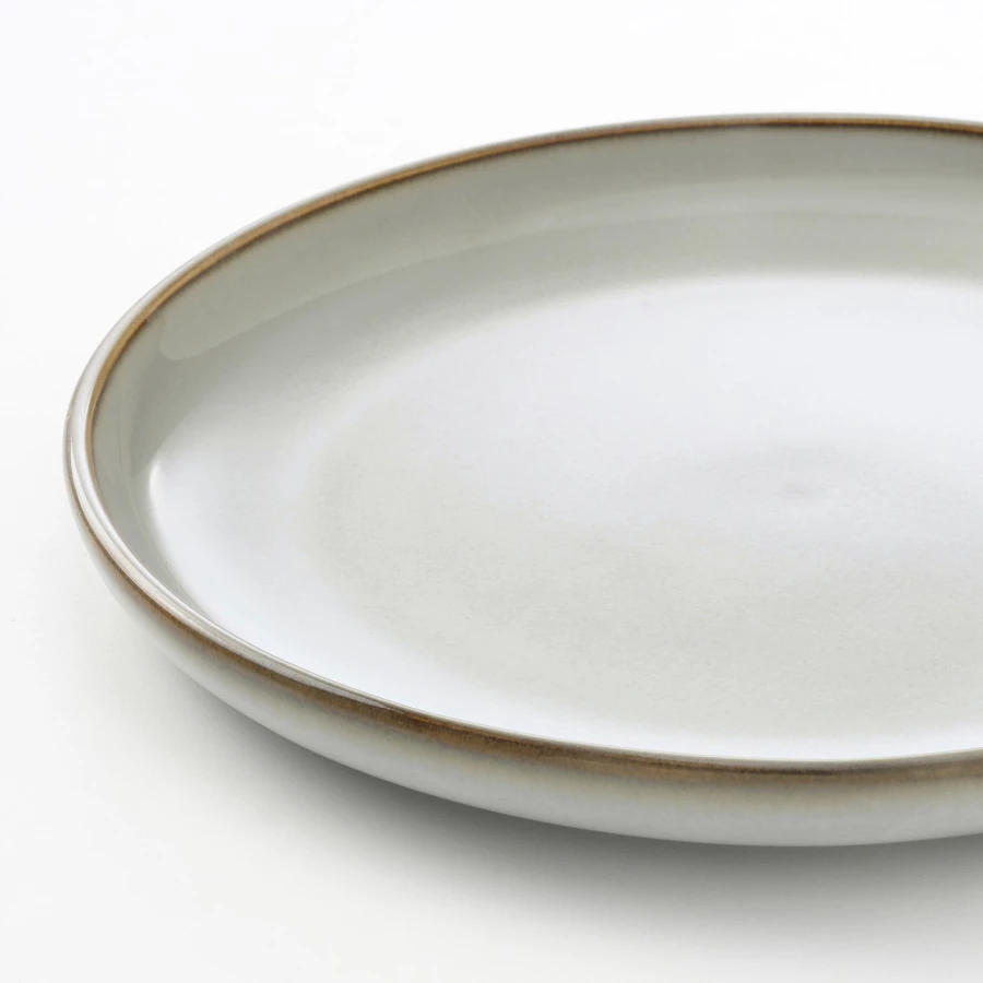 Набор тарелок, 4 шт. - IKEA GLADELIG, 20 см, серый, ГЛАДЕЛИГ ИКЕА (изображение №2)