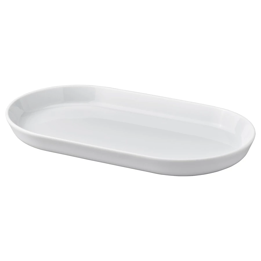 Блюдо IKEA 365+/ 365+ ИКЕА, 27х15 см, белый (изображение №1)