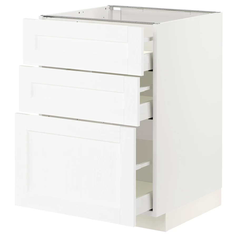 Напольный шкаф - METOD / MAXIMERA IKEA/ МЕТОД/ МАКСИМЕРА ИКЕА,  60х60 см, белый (изображение №1)