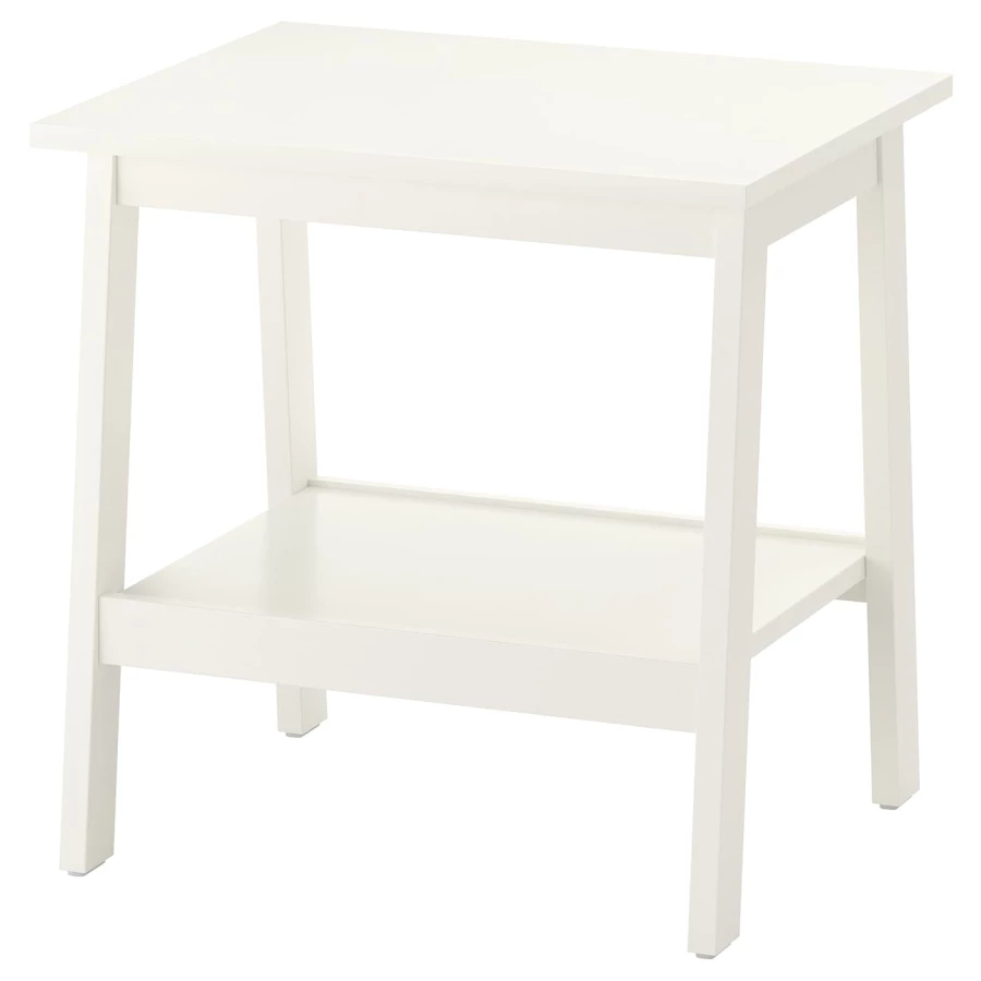 Столик придиванный - IKEA LUNNARP/ЛУНАРП ИКЕА, 55х55х45 см, белый (изображение №1)