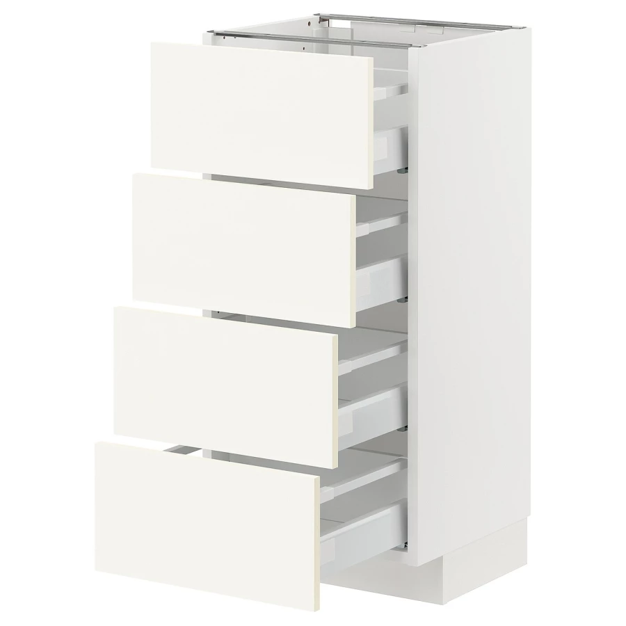 Напольный шкаф  - IKEA METOD MAXIMERA, 88x39,2x40см, белый, МЕТОД МАКСИМЕРА ИКЕА (изображение №1)