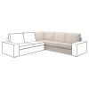 Чехол на угловой диван - KIVIK IKEA/ КИВИК ИКЕА,  бежевый