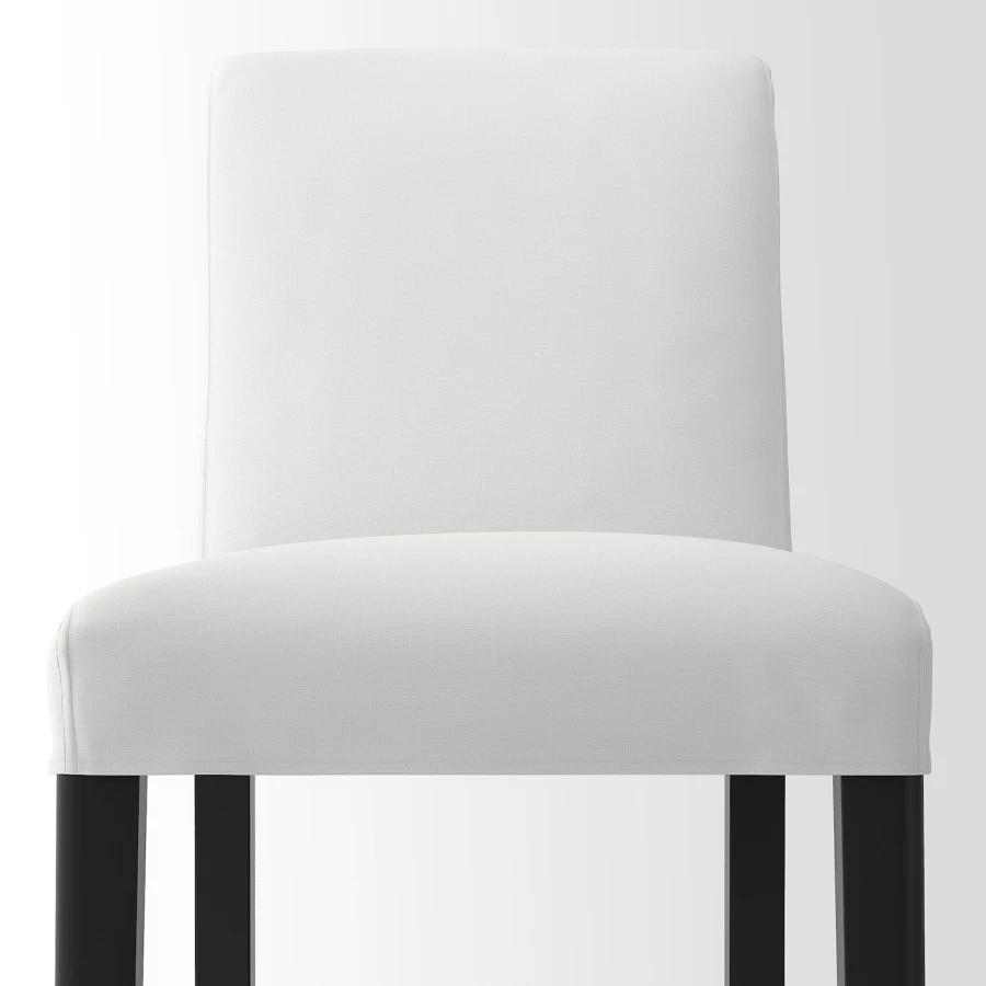 Табурет барный со спинкой - BERGMUND  IKEA/ БЕРГМУНД ИКЕА, 97х45 см, белый/черный (изображение №4)