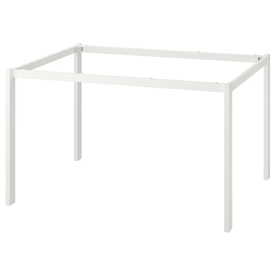 Основание обеденного стола - IKEA MELLTORP, 72x125x75см, белый, МЕЛЬТОРП ИКЕА (изображение №1)