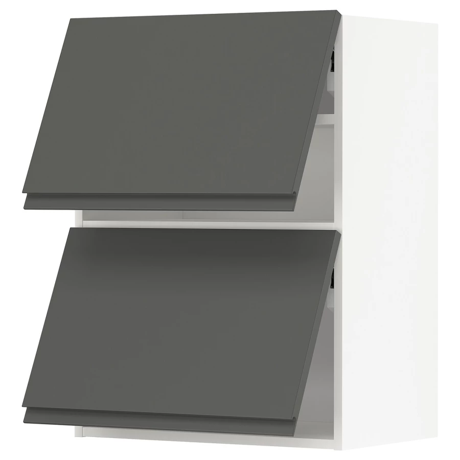 Навесной шкаф - METOD IKEA/ МЕТОД ИКЕА, 80х60 см, белый/темно-серый (изображение №1)