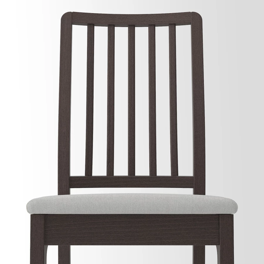 Стол и 6 стульев - IKEA EKEDALEN/ЭКЕДАЛЕН ИКЕА, 120х180х80 см, темно-коричневый/серый (изображение №5)