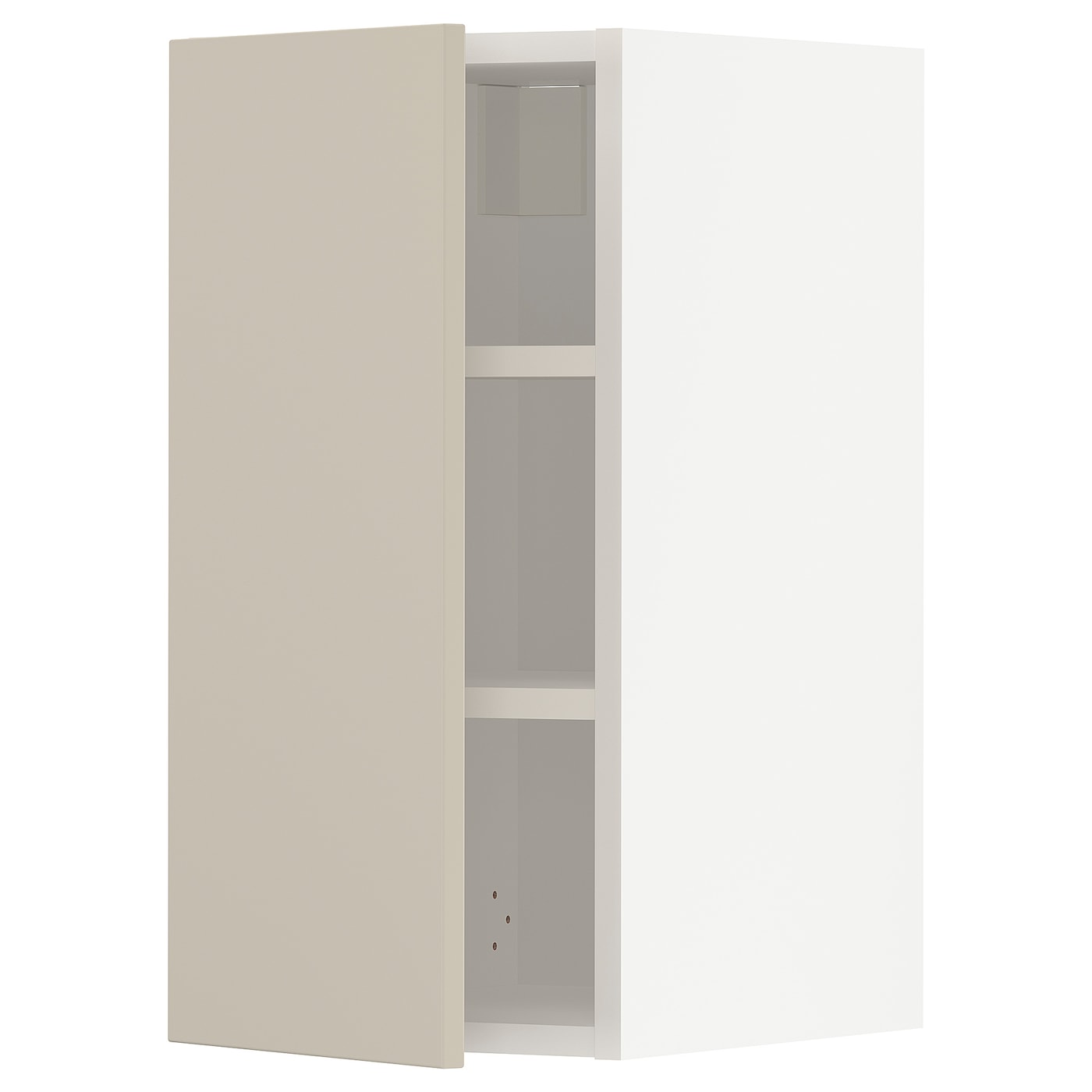 Навесной шкаф с полкой - METOD IKEA/ МЕТОД ИКЕА, 60х30 см, белый/бежевый