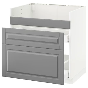 Шкаф под раковину/3 шт/2 шт - METOD / HAVSEN/IKEA/ МЕТОД/ХАВСЕНИКЕА, 88х80 см,  серый/белый