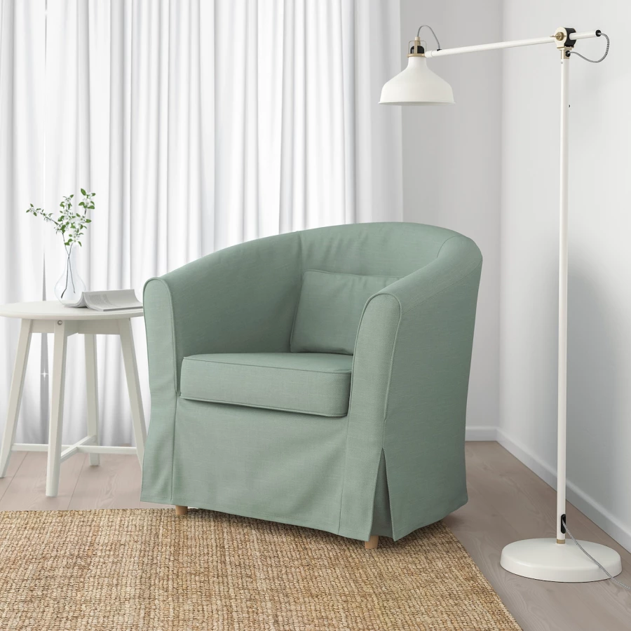 Кресло - IKEA TULLSTA, 79х69х78 см, зеленый, ТУЛЛЬСТА ИКЕА (изображение №2)