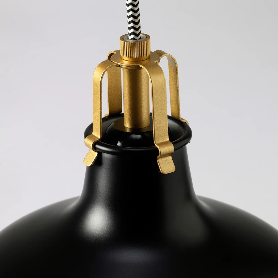 Подвесной светильник - RANARP IKEA / РАНАРП ИКЕА, 23 см, черный (изображение №3)