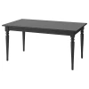 Раздвижной обеденный стол - IKEA INGATORP, 215/155х87х74 см, черный, ИНГАТОРП ИКЕА