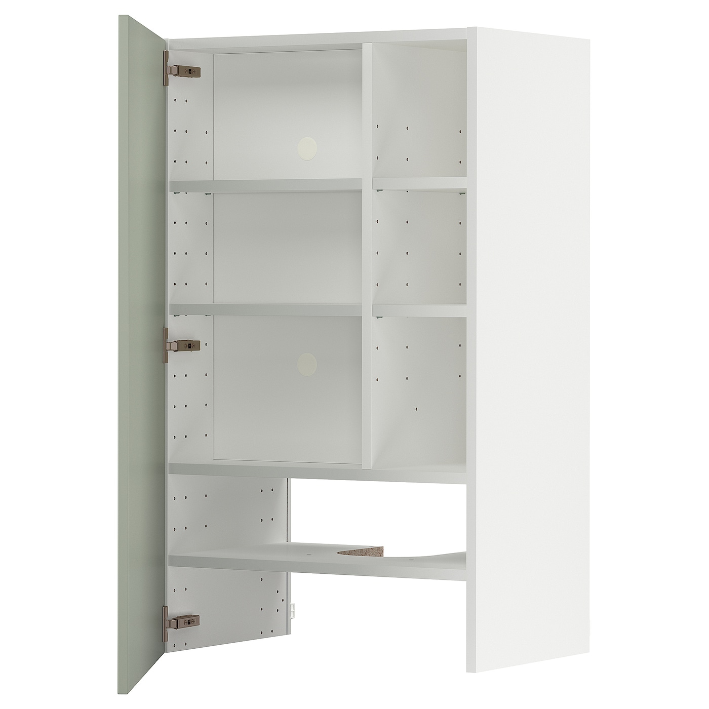 Навесной шкаф с полкой - METOD IKEA/ МЕТОД ИКЕА, 100х60 см, белый/зеленого