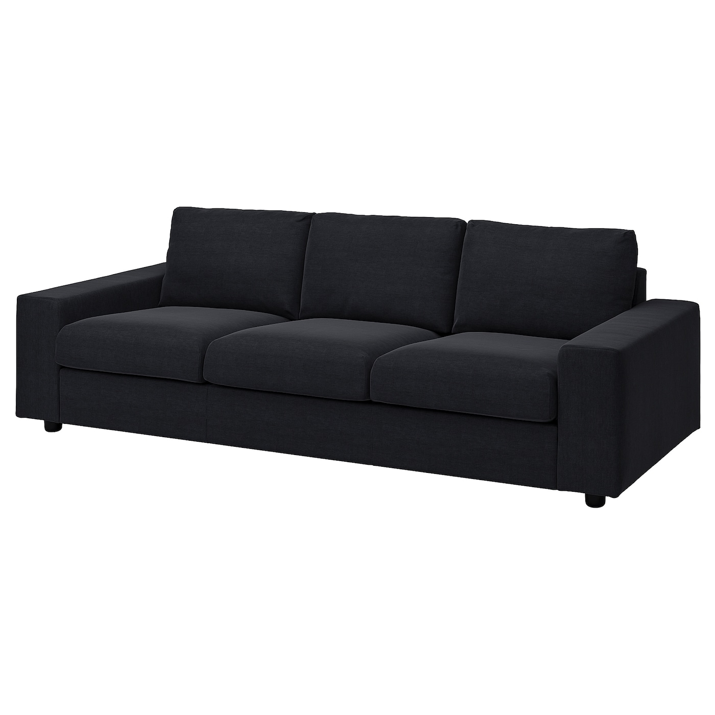 Чехол на 3-местный диван - IKEA VIMLE/ВИМЛЕ ИКЕА, черный
