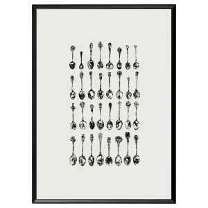 Картина в раме - IKEA KNOPPÄNG/КНОППЭНГ ИКЕА, 50х70 см, "Коллекция сувениров"