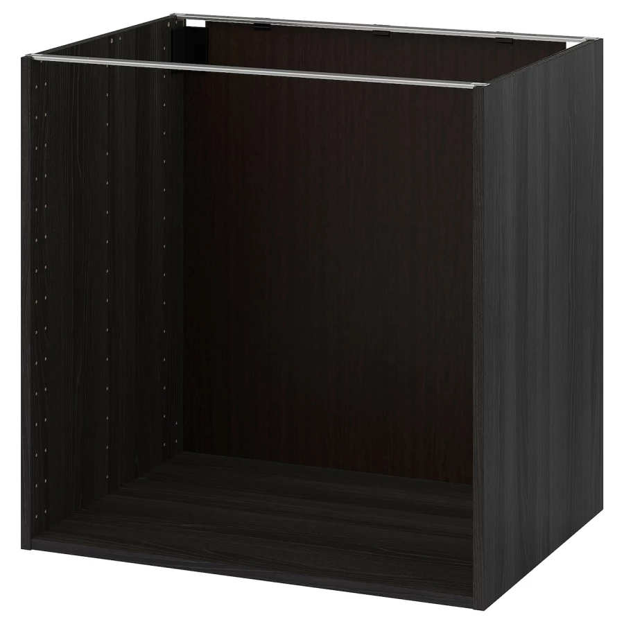Каркас тумбы - METOD IKEA/МЕТОД ИКЕА, 80х80 см, черный (изображение №1)