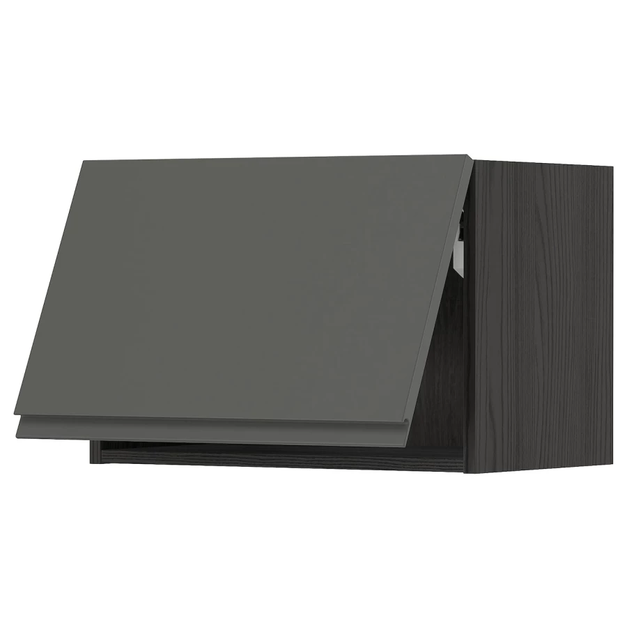 Шкаф навесной - METOD  IKEA/  МЕТОД ИКЕА, 40х60 см, черный/серый (изображение №1)
