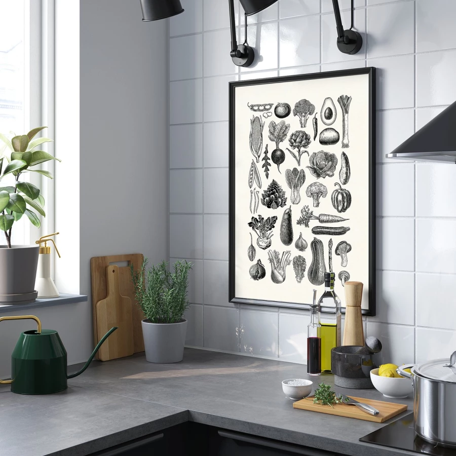 Постер - IKEA BILD/БИЛЬД ИКЕА, 50х70 см,  «Разные овощи» (изображение №2)