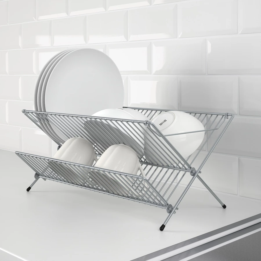 Сушилка для посуды - IKEA KVOT, 29x48 см, оцинкованная, КВОТ ИКЕА (изображение №2)