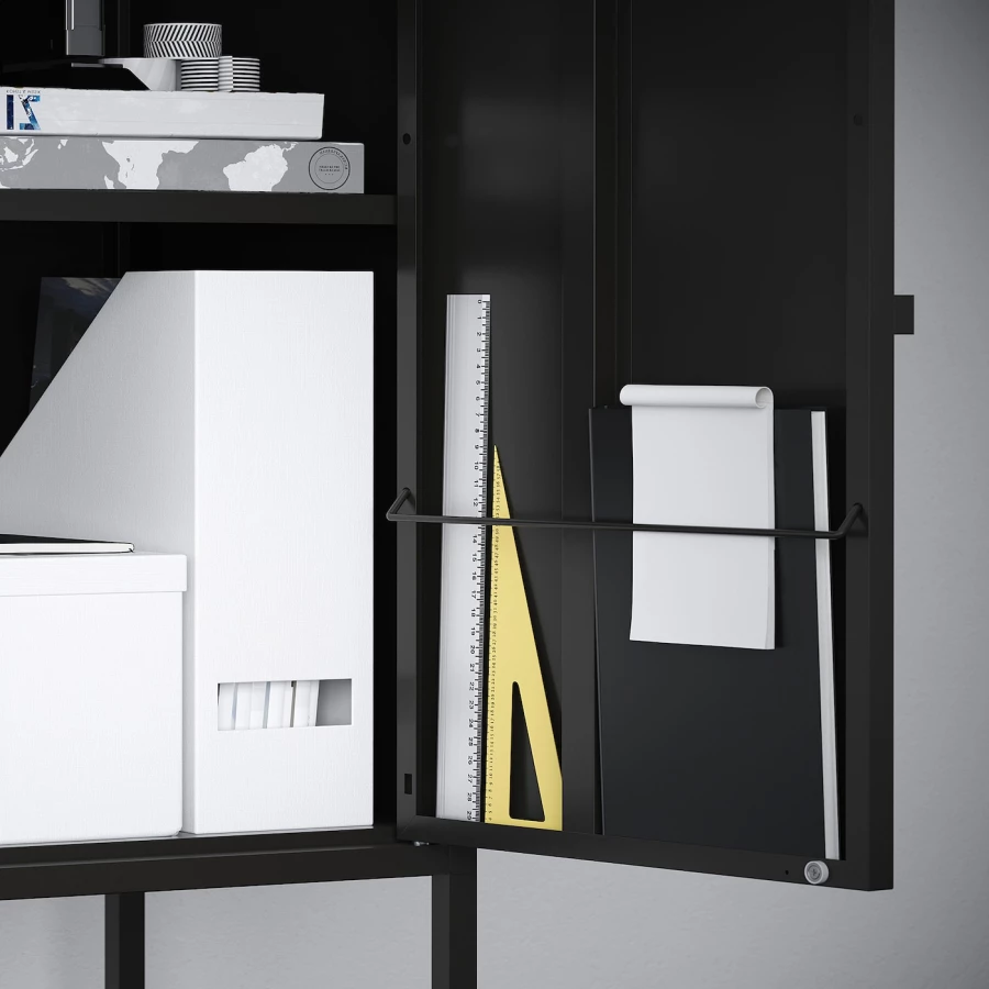 Комбинация для хранения - LIXHULT IKEA/ ЛИКСГУЛЬТ ИКЕА, 35х60 см, черный (изображение №5)