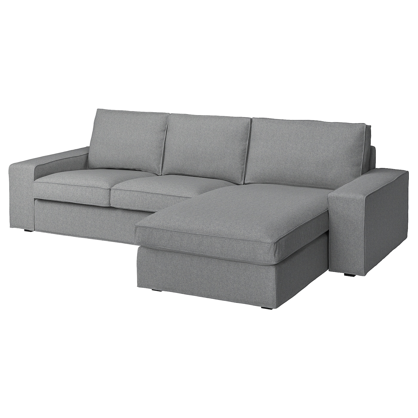 2-местный диван и кушетка - IKEA KIVIK, 83x95/163x280см, серый, КИВИК ИКЕА