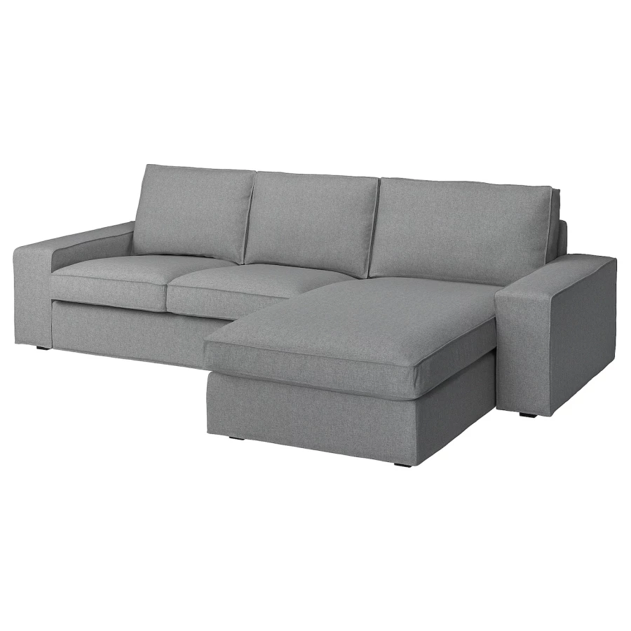 2-местный диван и кушетка - IKEA KIVIK, 83x95/163x280см, серый, КИВИК ИКЕА (изображение №1)