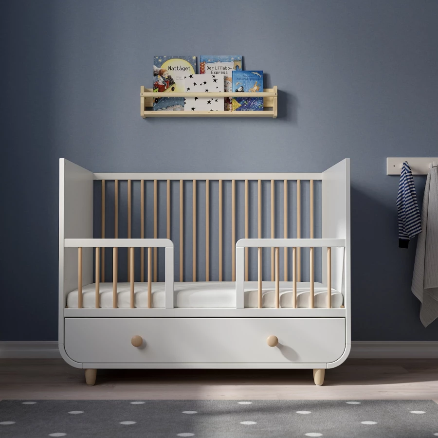 Кровать для новорожденных - IKEA MYLLRA, 60x120 см, белый,  МИЛЛРА ИКЕА (изображение №10)